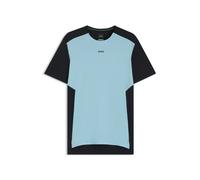 BOSS T-shirt de sport en jersey mesh avec détails réfléchissants décoratifs - Style Tee Active Seas, 50542949 Bleu foncé / Bleu clair M