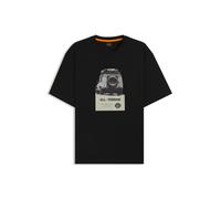 BOSS T-shirt décontracté en jersey de coton à motif imprimé - Style Te_Wagon, 50546958 Noir XXL