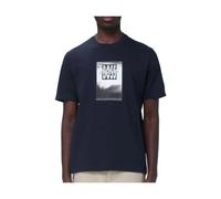 Boss Dj Short Sleeve T-shirt Bleu S Homme