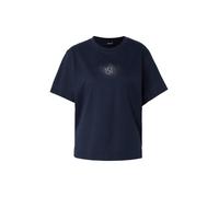BOSS T-shirt 'Elpha' bleu foncé / transparent, Taille S