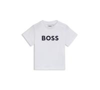 BOSS T-shirt en coton à logo imprimé pour enfant - Style J05P12/84902A, J05P12 Blanc 81
