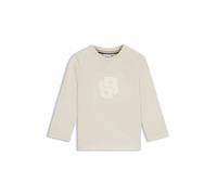 BOSS T-shirt en coton à manches longues et monogramme Double B et pour enfant - Style J52465/21C18M, J52465 Beige clair 81