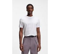 BOSS T-shirt en coton à motif jacquard - Style H-Thompson 233, 50558850 Blanc M