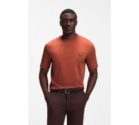 BOSS T-shirt en coton avec badge à monogramme Double B - Style C-Taut 01, 50555844 Orange XL