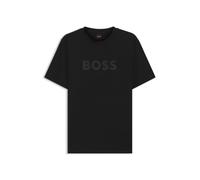 BOSS T-Shirt en Coton avec Grand Logo Ton sur Ton