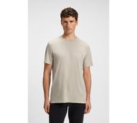 BOSS T-shirt en coton flammé avec détail logoté - Style Tegood, 50508243 Beige clair S