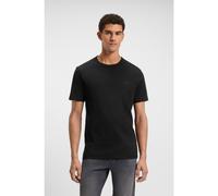 BOSS T-shirt en coton flammé avec détail logoté - Style Tegood, 50508243 Noir XXXL