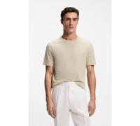 BOSS T-shirt en coton mélangé à la structure jacquard effet bulle - Style Tiburt 240, 50452680 Beige clair XXXL