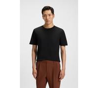 BOSS T-shirt en coton mélangé à la structure jacquard effet bulle - Style Tiburt 240, 50452680 Noir 5XL