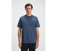 BOSS T-shirt en coton mélangé avec finitions ton sur ton - Style P-Taut 07, 50531523 Bleu M