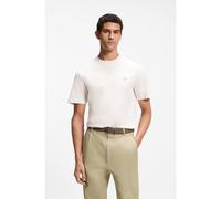 BOSS T-shirt en coton mercerisé avec monogramme Double B - Style C-Taut 01, 50555844 Naturel XL