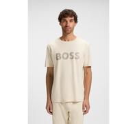 BOSS T-shirt en coton Pima avec logo brillant - Style Tee Logo Future, 50543796 Naturel L