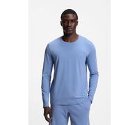 BOSS T-shirt en coton stretch à logo brodé - Style Mix&Match LS-Shirt R, 50515389 Bleu L