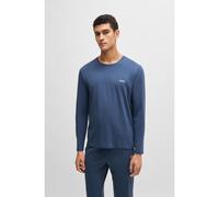 BOSS T-shirt en coton stretch à logo brodé - Style Mix&Match LS-Shirt R, 50515389 Bleu XXL