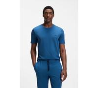 BOSS T-shirt en coton stretch à logo brodé - Style Mix&Match T-Shirt R, 50515312 Bleu L