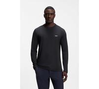 BOSS T-shirt en coton stretch à logo contrastant - Style Tee Long, 50506365 Bleu foncé XL