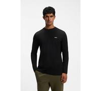 BOSS T-shirt en coton stretch à logo contrastant - Style Tee Long, 50506365 Noir S