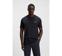 BOSS T-shirt en coton stretch avec détail logoté - Style Tee, 50506373 Bleu foncé 5XL
