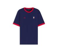 BOSS T-Shirt en Coton Stretch avec Drapeau du Pays Et Logo