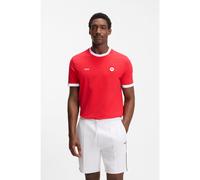 BOSS T-shirt en coton stretch avec drapeau du pays et logo - Style TS_BB BC Lux Tee, 50562134 Canada S
