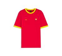 BOSS T-shirt en coton stretch avec drapeau du pays et logo - Style TS_BB BC Lux Tee, 50562134 Espagne L