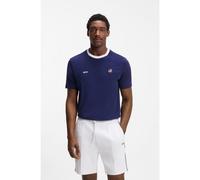 BOSS T-shirt en coton stretch avec drapeau du pays et logo - Style TS_BB BC Lux Tee, 50562134 États-Unis M