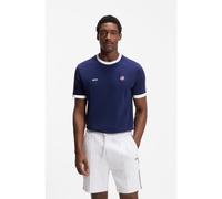 BOSS T-shirt en coton stretch avec drapeau du pays et logo - Style TS_BB BC Lux Tee, 50562134 États-Unis S