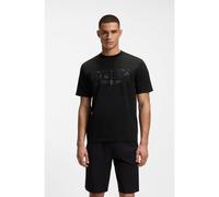 Boss Globe Logopattern 10278673 Short Sleeve T-shirt Noir L Homme