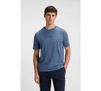 BOSS T-shirt en coton stretch avec logo contrastant - Style TChup, 50473278 Bleu M