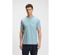 BOSS T-shirt Regular en coton stretch avec logo contrastant - Style Tee, 50506373 bleu clair XL