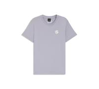 BOSS T-shirt en coton stretch d’inspiration équestre avec monogramme Double B - Style MAYA T - SHIRT BLACK, B7W0601 Violet clair S