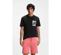 BOSS T-shirt en jersey de coton à imprimé graphique - Style Te_Board, 50561853 Noir M