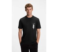 BOSS T-shirt en jersey de coton à imprimé graphique - Style Te_Footprint, 50571291 Noir XXL