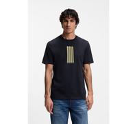 BOSS T-shirt en jersey de coton à logo artistique - Style Te_Bass, 50561850 Bleu foncé M