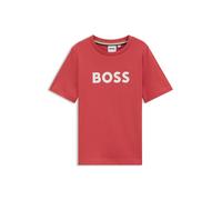 BOSS T-shirt en jersey de coton à logo imprimé pour enfant - Style J52711/72408A, J52711 Rouge 138