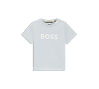 BOSS T-shirt en jersey de coton à logo imprimé pour enfant - Style J52712/79112M, J52712 bleu clair 86