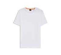 BOSS T-shirt en jersey de coton avec détail de logo - Style Tegood, 50508243 Blanc XXXL