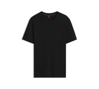 BOSS T-Shirt en Jersey De Coton avec Détail Logoté
