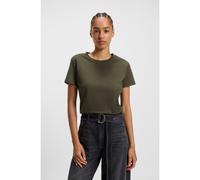 BOSS T-shirt en jersey de coton avec détail logoté - Style C_Esogo_1, 50506973 Vert sombre XS