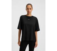 BOSS T-shirt en jersey de coton avec imprimé en relief - Style C_Enis_Small_Logo, 50523256 Noir M