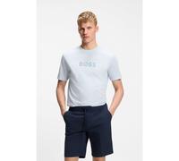 BOSS T-shirt en jersey de coton avec logo d'inspiration golf - Style TS_Terrace Logo, 50559361 bleu clair XXL