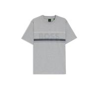 BOSS T-shirt en jersey de coton avec logo et rayures - Style Tee Iconic Zone, 50550113 Gris XL