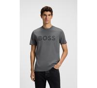 BOSS T-shirt en jersey de coton avec logo imprimé en gomme - Style Thinking 1, 50481923 Gris XXXL