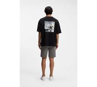 BOSS T-shirt en jersey de coton avec motif Brutalism - Style Te_Brutalism, 50561855 Noir L