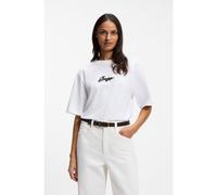 BOSS T-shirt en jersey de coton avec motif imprimé - Style C_Eregular_2, 50559075 Blanc XS