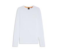 BOSS T-shirt en jersey de coton avec patch logo - Style Tacks, 50512111 Blanc S