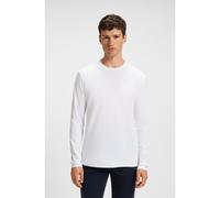 BOSS T-shirt en jersey de coton avec patch logo - Style Tacks, 50512111 Blanc XXXL