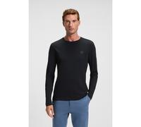 BOSS T-shirt en jersey de coton avec patch logo - Style Tacks, 50512111 Bleu foncé M