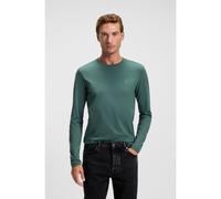 BOSS T-shirt en jersey de coton avec patch logo - Style Tacks, 50512111 Vert XXXL