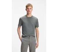 BOSS T-shirt en jersey de coton Tales – patch logoté – Gris L – 50508584